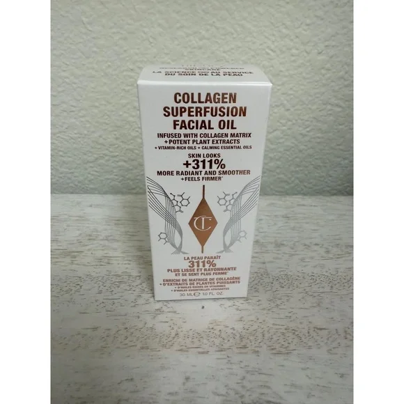 NWT Charlotte Tilbury Collagen Superfusion Facial Oil - Picture 3 of 5